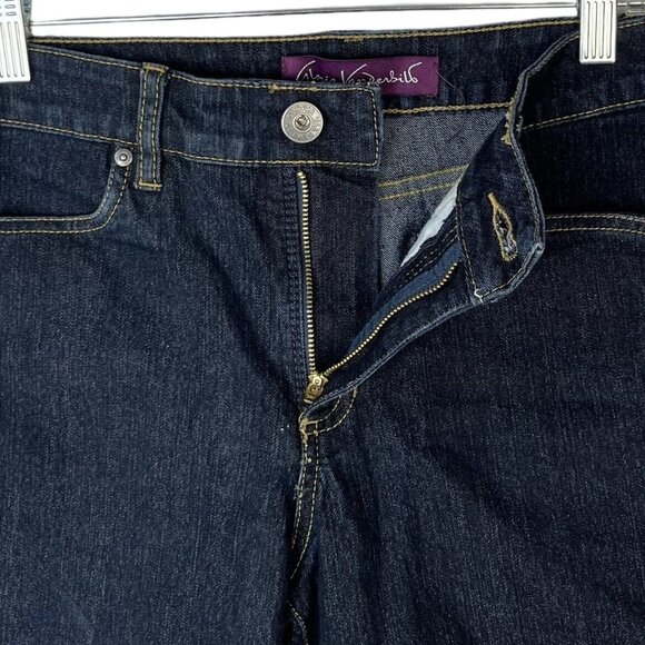 Gloria Vanderbilt Womens Cropped Capri Jeans Denim Mid Rise Dark Wash Size 6 - Picture 5 of 8